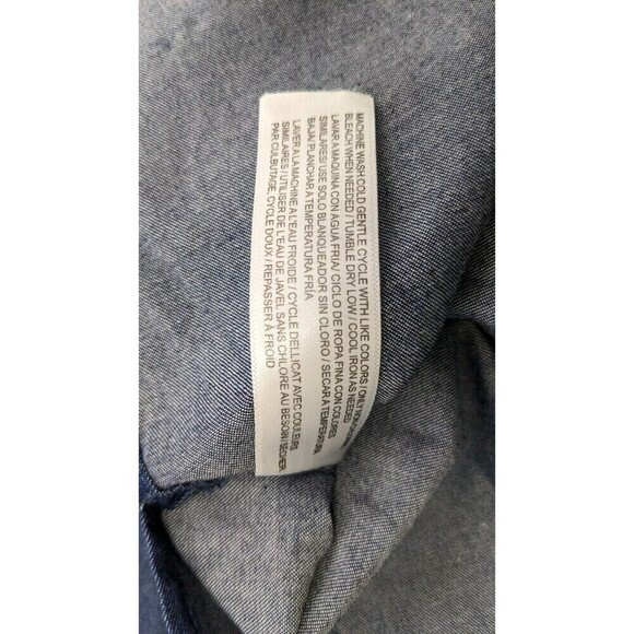 NWT Eloquii Women's Plus Size Denim Off Shoulder Sleeve Top Tunic Sz 18 Blouse - Picture 7 of 7